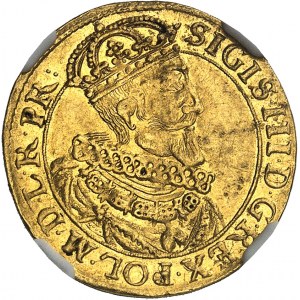 POLOGNE - POLAND Sigismond III Vasa (1587-1632). Ducat 1632/1 SB, Gdansk (Dantzig).