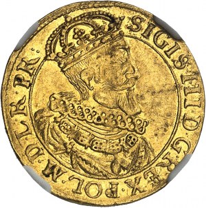 POLOGNE - POLAND Sigismond III Vasa (1587-1632). Ducat 1632/1 SB, Gdansk (Dantzig).