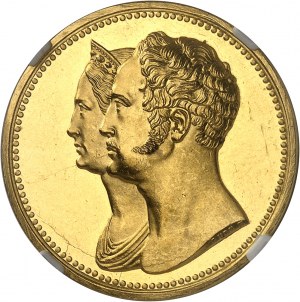 RUSSIE - RUSSIA Nicolas Ier (1825-1855). Essai de 10 roubles Or, 10e anniversaire du couronnement, par H. Gube 1836, СПБ, Saint-Pétersbourg.