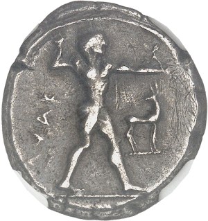 Bruttium, Caulonia. Statere or nomos ND (475-425 BC), Caulonia.