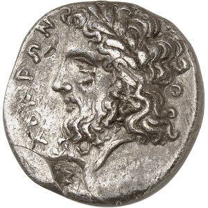 Bruttium, Locres. Nomos ou statère ND (320-280 av. J.-C.), Locres.