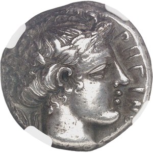 Bruttium, Rhégion. Tétradrachme ND (415-387 av. J.-C.), Rhégion.