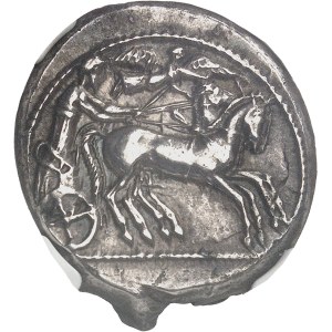 Sicile, Leontini. Tétradrachme ND (475-460 av. J.-C.), Leontini.