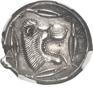 Sicily, Leontini. Tetradrachma ND (475-460 BC), Leontini.
