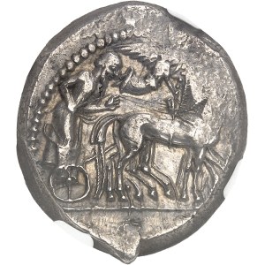 Sicile, Syracuse, Hiéron Ier (477-466 av. J.-C.). Tétradrachme ND (475-470 av. J.-C.), Syracuse.