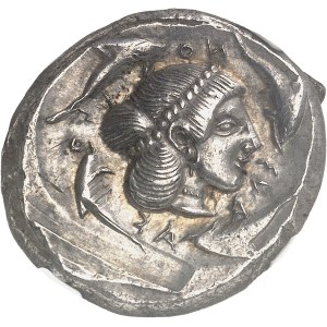 Sicile, Syracuse, Hiéron Ier (477-466 av. J.-C.). Tétradrachme ND (475-470 av. J.-C.), Syracuse.
