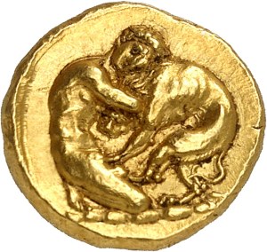 Sicily, Syracuse, Denys the Elder (406-367 B.C.). 100 litrai (Double golden decadrachm) ND (400-370 B.C.), Syracuse.