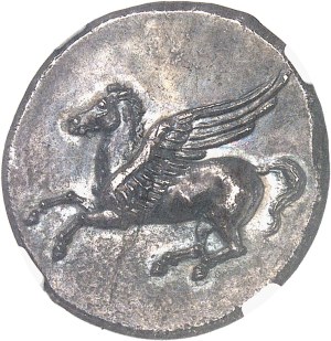 Sicily, Syracuse, Timoleon, third democracy (344-317 BC). Corinthian statère ND (344-338 BC), Syracuse.