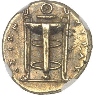 Sicily, Syracuse, Agathocles (317-289 B.C.). 25 litrai of electrum ND (310-305 B.C.), Syracuse.