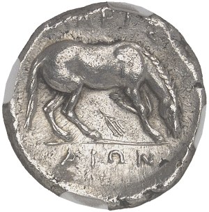Thessaly, Larissa. Drachma ND (344-337 BC), Larissa.