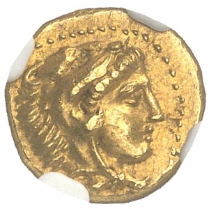 Macédoine (royaume de), Philippe II (359-336 av. J.-C.). 1/4 de statère ND (345-328 av. J.-C.), Pella.
