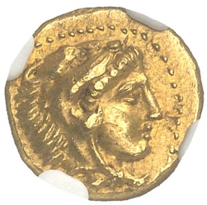 Macedonia (kingdom of), Philip II (359-336 B.C.). 1/4 statere ND (345-328 B.C.), Pella.