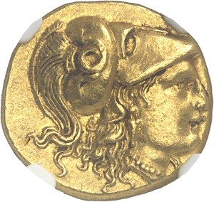 Macedonia (Kingdom of), Alexander III the Great (336-323 BC). Golden Statere ND (328-323 B.C.), Lampsach.