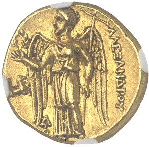 Macedonia (Kingdom of), Alexander III the Great (336-323 BC). Golden Statere ND (328-323 B.C.), Lampsach.