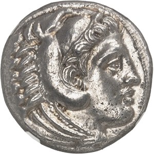 Macédoine (royaume de), Alexandre III le Grand (336-323 av. J.-C.). Tétradrachme au nom d’Alexandre III ND (323-320 av. J.-C.), Amphipolis.