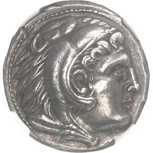 Macédoine (royaume de), Alexandre III le Grand (336-323 av. J.-C.). Tétradrachme au nom d’Alexandre III ND (310-275 av. J.-C.), Grèce ou Macédoine.