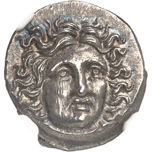 Macédoine (royaume de), Persée (176-168 av. J.-C.). Drachme “pseudo-rhodienne” du magistrat Ermias ND (175-170 av. J.-C.), Thessalie.