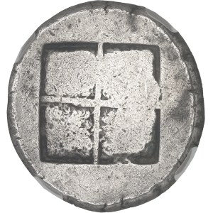 Thrace-Macédoine, tribu des Bisaltae (VIe-Ve s. av. J.-C.). Octodrachme ND (492-480 av. J.-C.).