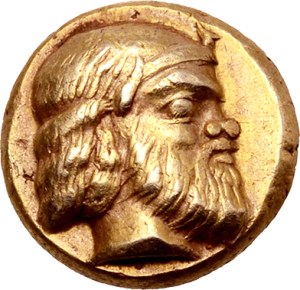 Aeolian, Lesbos (island of). Hecté d'électrum ND (454-427 BC), Mytilène.