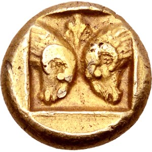 Éolide, Lesbos (île de). Hecté d’électrum ND (454-427 av. J.-C.), Mytilène.
