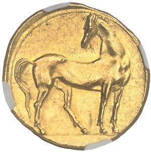 Zeugitane, Carthage. Golden trihemisphere (golden tridrachm) ND (c.270-264 B.C.), Carthage.
