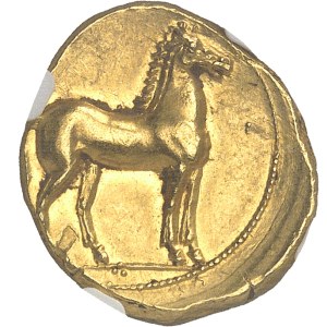 Zeugitane, Carthage. Statère d’or ND (c.350-320 av. J.-C.), Carthage.