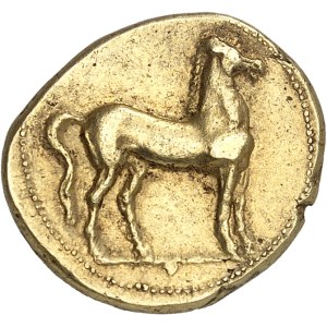 Zeugitane, Carthage. Statère d’électrum ND (310-290 av. J.-C.), Carthage.