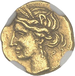Zeugitane, Carthage. 1/4 shekel ND (c.202 BC), Carthage.