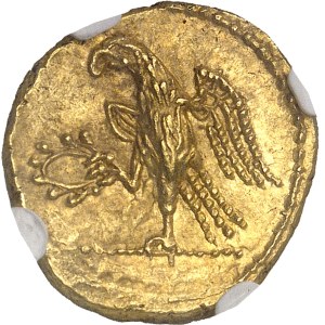 Dacie, Burébista (82-42 av. J.-C.). Statère d’Or de type Koson, sans monogramme (groupe III) ND (c.55-44 av. J.-C.).