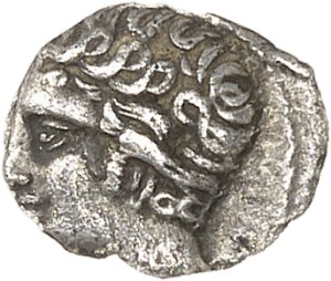 Massilia - Marseille. Obolus head left, VOC (?) behind the favorite ND (215-200 BC), Marseille.