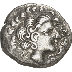 Vénètes ou Riedons. Statère de billon à la rouelle, classe I, variété 3 ND (Ier siècle avant J.-C.).