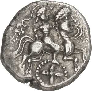 Vénètes ou Riedons. Statère de billon à la rouelle, classe I, variété 3 ND (Ier siècle avant J.-C.).