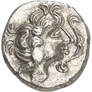 Vénètes ou Riedons. Quart de statère d’argent au sanglier ND (Ier s. av. J.-C.).
