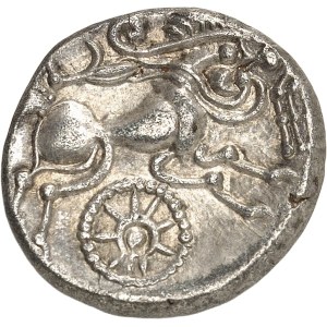 Riedones. Statère de billon à la rouelle, classe I, variété 2 ND (Ier siècle avant J.-C.).