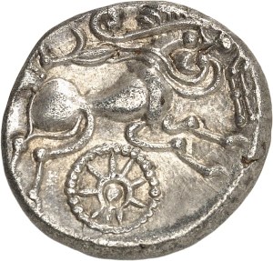 Riedones. Statère de billon à la rouelle, class I, variety 2 ND (1st century B.C.).