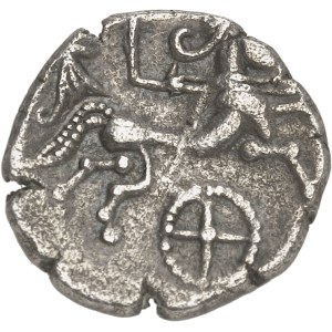 Riedones. Statère de billon à la rouelle, classe I, variété 3 ND (Ier siècle avant J.-C.).