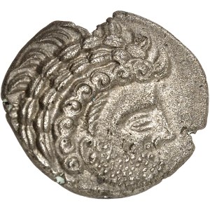 Riedones. Statère de billon, classe II, au profil barbu ND (Ier siècle avant J.-C.).