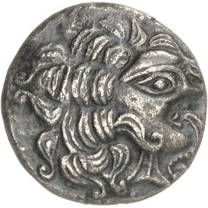 Riedones. Statère de billon, classe III du type de Mordelles ND (Ier siècle avant J.-C.).