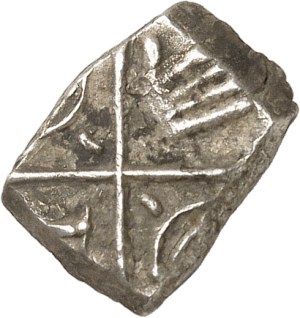Rutene. Drachma with open hand and ND bows (2nd-1st c. BC).