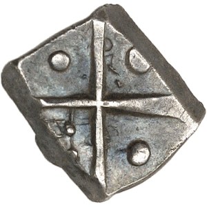 Rutènes. Drachme aux motifs géométriques ND (IIe-Ier s. av. J.-C.).