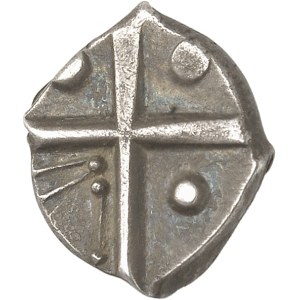 Cadurques. Drachme, série à la tête triangulaire précoce ND (IIe-Ier s. av. J.-C.).