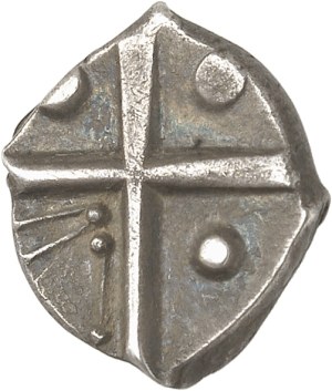 Cadurques. Drachme, série à la tête triangulaire précoce ND (IIe-Ier s. av. J.-C.).