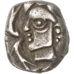 Volques Tectosages. Drachme, série cubiste, à la paupière soulignée ND (170-50 av. J.-C.).