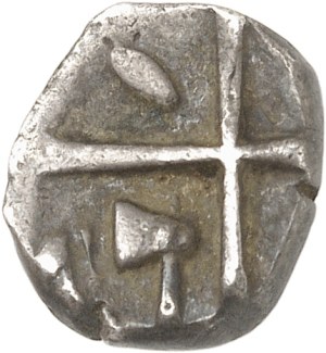 Volques Tectosages. Drachma, cubist series, with underlined eyelid ND (170-50 BC).