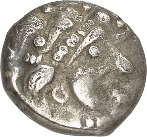 Longostalètes. Languedoc-style drachma, series I with lunulae and ND hatched band (mid 3rd - first half of 2nd century B.C.).