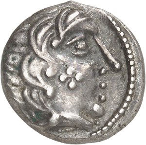 Bituriges Cubes. Drachma with rider and hand, Class II ND (late 2nd - early 1st century B.C.).