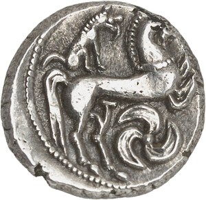 Bituriges Cubes. Drachma, wolf and horse type, class II var. 1 ND (late 2nd - early 1st century B.C.).
