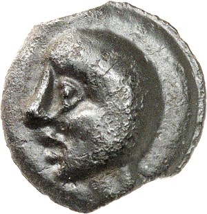 Upper Seine Valley. Boar pot, class I with bald head ND (late 2nd century - early 1st century BC).