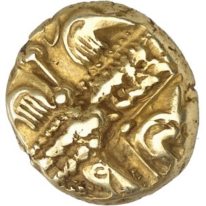 Grande-Bretagne, Catuvellauni et Trinovantes. Statère biface, type de Whaddon Chase ND (55-45 av. J.-C.).