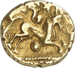 Great Britain, Catuvellauni and Trinovantes. Bifacial statère, Whaddon Chase ND type (55-45 BC).